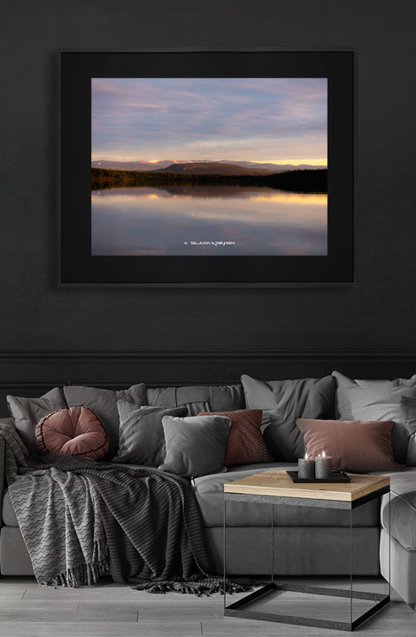 Naturmotiv på harmonisk natur i Norrland.